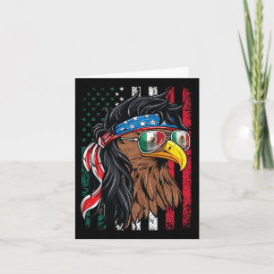 Mexican American Shirt Mexico Usa Flag July 4th Me Card