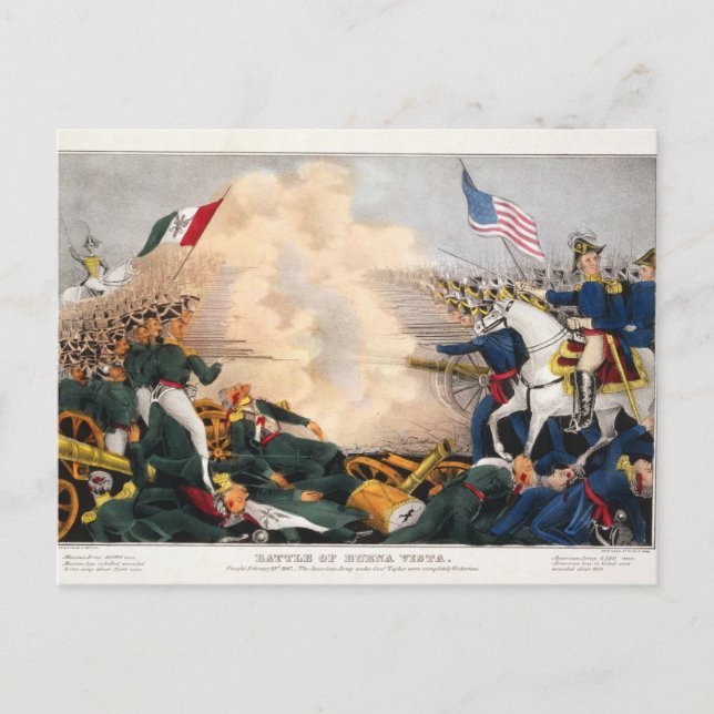 Mexican American War Battle of Buena Vista 1847 Postcard (Front)