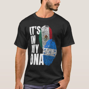 Mexican And Honduran DNA Mix Flag Heritage T-Shirt