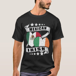 Mexican And Irish Flag half mexican half irish T-Shirt