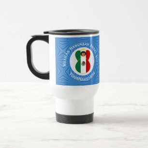 Mexican Angel Hanukkah Flag Personalised Travel Mug