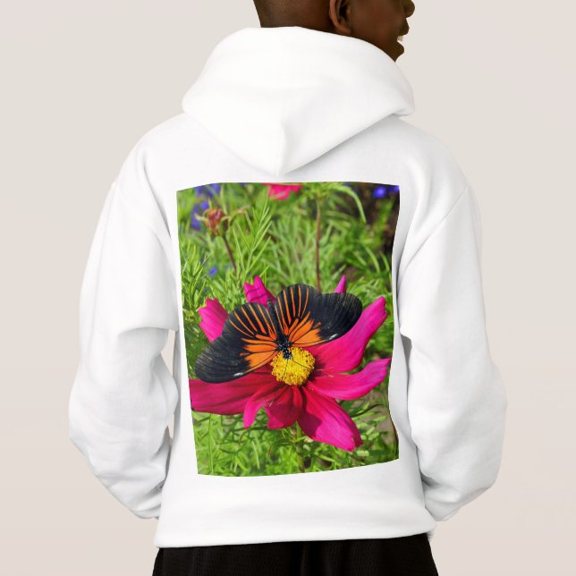 Mexican aster flower with a Doris Longwing  (Back)