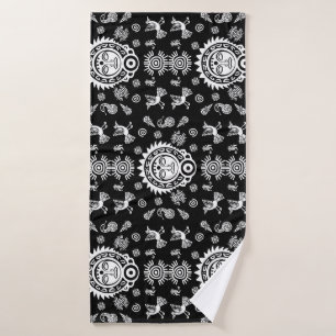 Mexican Aztec Art Home Decor Bath Towel