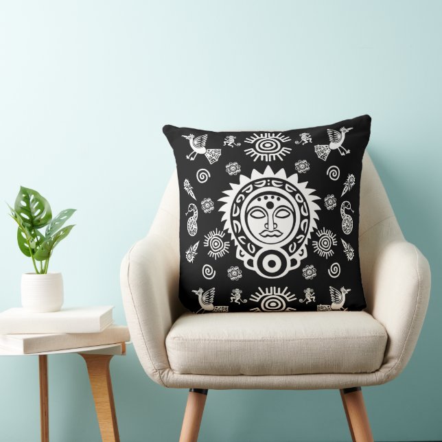 Mexican Aztec Art Home Decor Cushion (Chair)