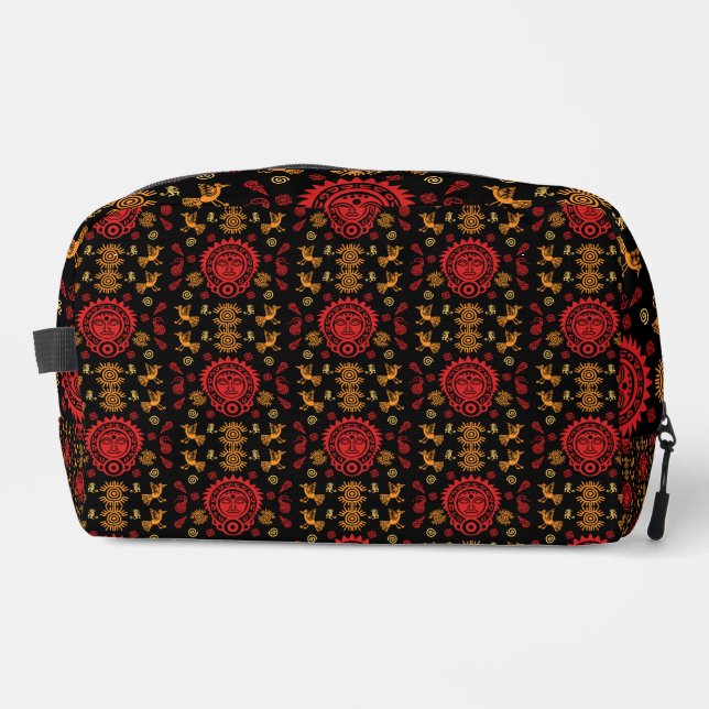 Mexican Aztec Art Home Decor Dopp Kit (Front)