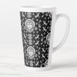 Mexican Aztec Art Home Decor Latte Mug