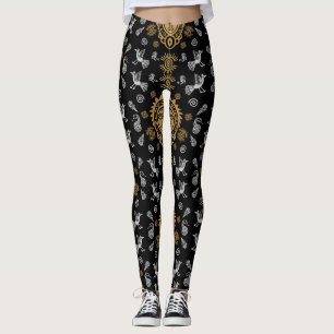 Mexican Aztec Art Home Decor Leggings