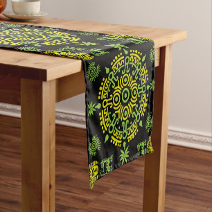Mexican Aztec Art Home Decor Short Table Runner