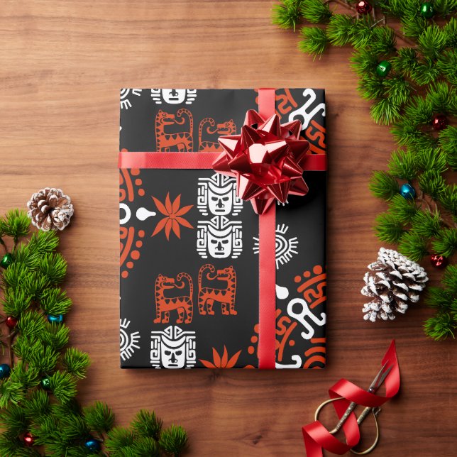Mexican Aztec Art Home Decor Wrapping Paper (Holiday Gift)