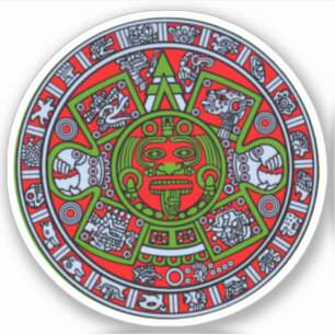 Mexican Aztec Calendar Sun Stone Hispanic Chicano