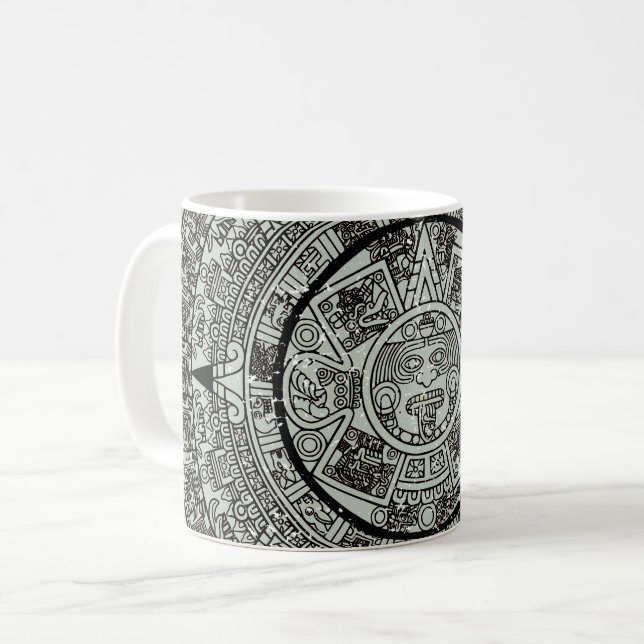 Mexican Aztec Sun Stone Mayan Calendar 1 Coffee Mug (Front Left)