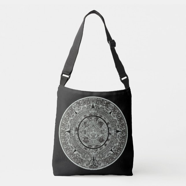 Mexican Aztec Sun Stone Mayan Calendar 1 Crossbody Bag (Front)