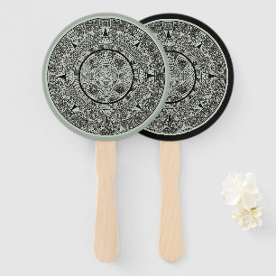 Mexican Aztec Sun Stone Mayan Calendar 1 Hand Fan