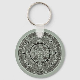 Mexican Aztec Sun Stone Mayan Calendar 1 Key Ring
