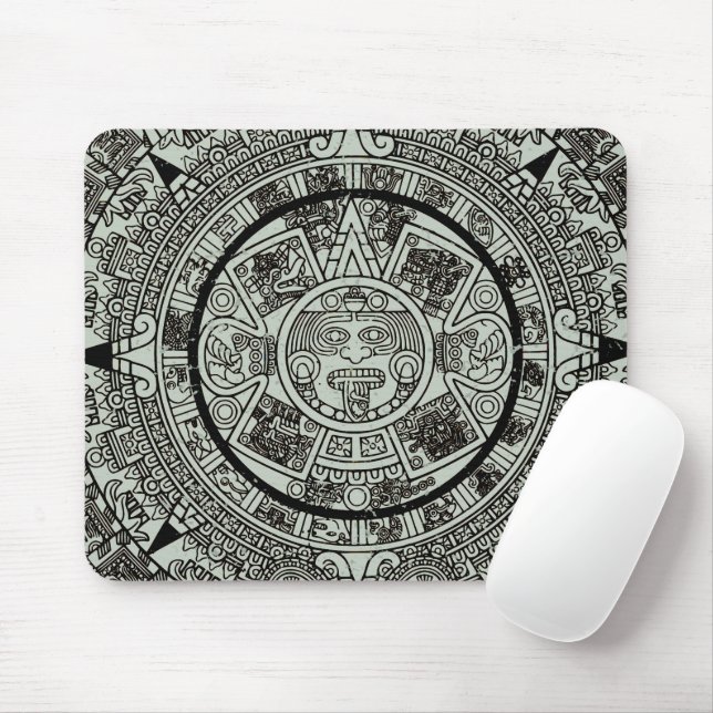 Mexican Aztec Sun Stone Mayan Calendar 1 Mouse Mat (With Mouse)