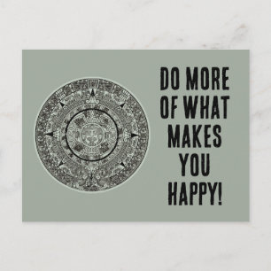Mexican Aztec Sun Stone Mayan Calendar 1 Postcard