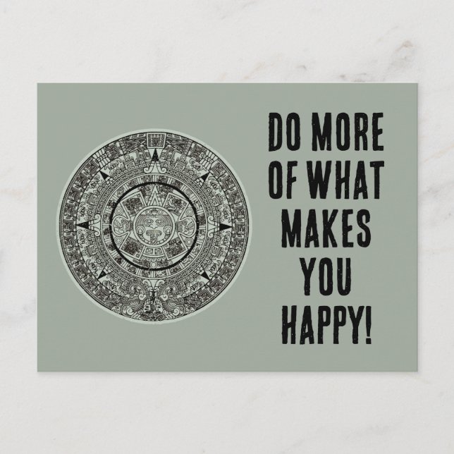 Mexican Aztec Sun Stone Mayan Calendar 1 Postcard (Front)