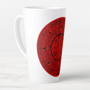 Mexican Aztec Sun Stone Mayan Calendar 2 Latte Mug