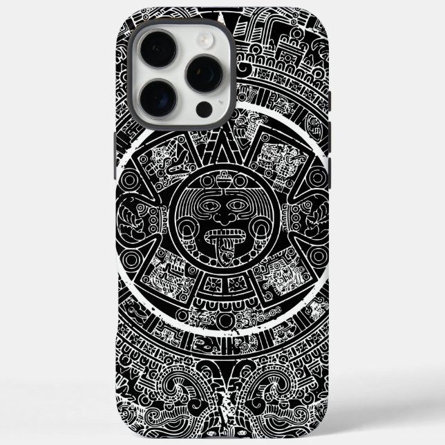 Mexican Aztec Sun Stone Mayan Calendar 3 Case-Mate iPhone Case (Back)