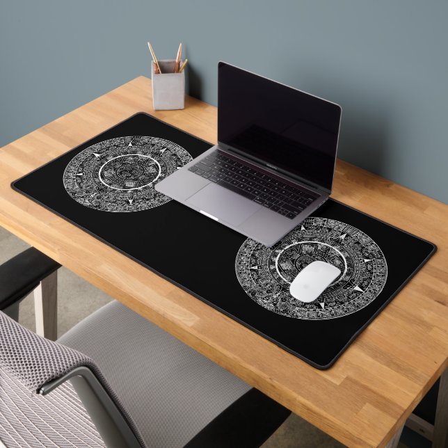 Mexican Aztec Sun Stone Mayan Calendar 3 Desk Mat (Office 2)