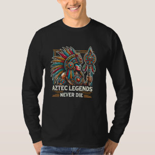 Mexican Aztec Warrior Aztec Culture Mayan Indigeno T-Shirt