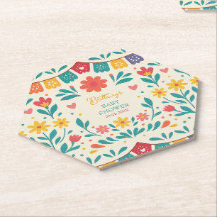 Mexican Baby Fiesta Cielito Lindo Paper Coaster