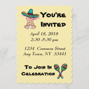 Mexican Baby Shower Invitation to Customise