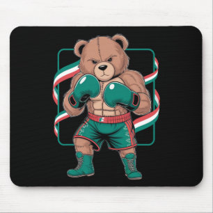 Mexican Bear Boxing Player Gloves Gym Stylish Cost Mouse Mat