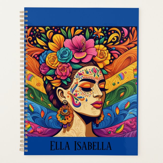 Mexican beauty with our Floral Elegance  Planner (Front)