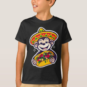 Mexican bigfoot sombrero taco el squatcho fun T-Shirt