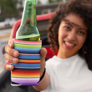 Mexican Blanket Fiesta Stripes Colourful Can Cooler