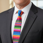 Mexican Blanket Fiesta Stripes Colourful Sarape Tie<br><div class="desc">This design may be personalised by choosing the Edit Design option. You may also transfer onto other items. Contact me at colorflowcreations@gmail.com or use the chat option at the top of the page if you wish to have this design on another product or need assistance with this design. See more...</div>