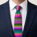 Mexican Blanket Fiesta Stripes Colourful Serape Tie<br><div class="desc">This design may be personalised by choosing the Edit Design option. You may also transfer onto other items. Contact me at colorflowcreations@gmail.com or use the chat option at the top of the page if you wish to have this design on another product or need assistance with this design. See more...</div>