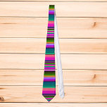 Mexican Blanket Fiesta Stripes Colourful Serape Tie<br><div class="desc">This design may be personalised by choosing the Edit Design option. You may also transfer onto other items. Contact me at colorflowcreations@gmail.com or use the chat option at the top of the page if you wish to have this design on another product or need assistance with this design. See more...</div>