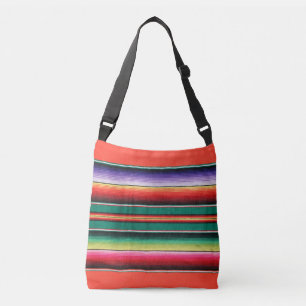 Mexican blanket print crossbody bag