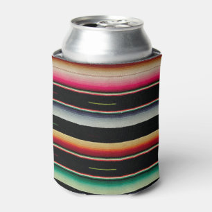 Mexican Blanket Traditional Spanish Fiesta Serape Can Cooler