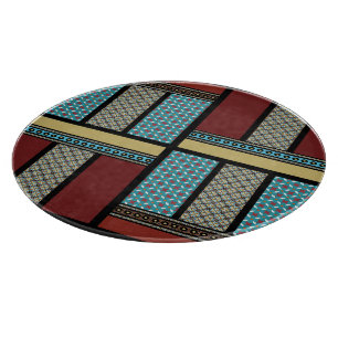 Mexican Block Pattern 1 Cutting Board