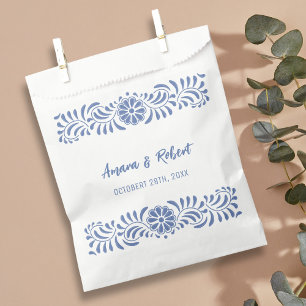 Mexican blue Talavera Favour Bags