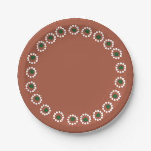 Mexican Boho Barro Paper Plate