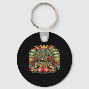 Mexican Boxing Aztec Warrior Design Key Ring
