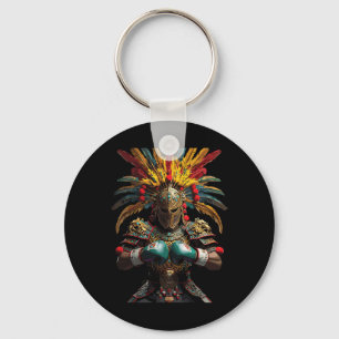 Mexican Boxing Aztec Warrior Power Key Ring