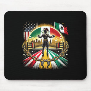 Mexican Boxing Champion Strength And Glory Mouse Mat