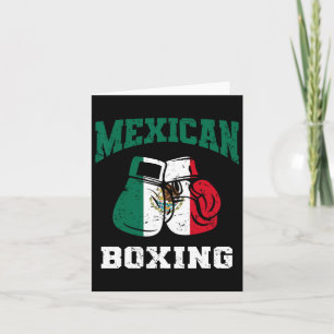 Mexican Boxing Gloves Mexico Pride Patriotic Mens Card
