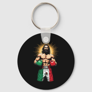 Mexican Boxing Jesus Christ Mex Boxing Shorts  Key Ring