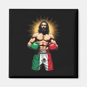 Mexican Boxing Jesus Christ Mex Boxing Shorts Magnet