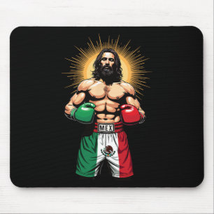 Mexican Boxing Jesus Christ Mex Boxing Shorts Mouse Mat
