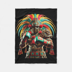Mexican Boxing Pride Inka Sports Design  Fleece Blanket