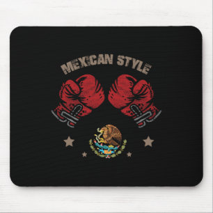 Mexican Boxing Style Mexico Flag Mexico Boxing Sty Mouse Mat