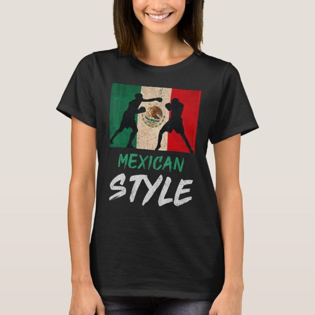 Mexican Boxing Style Mexico Pride Patriotic Mens B T-Shirt (Front)