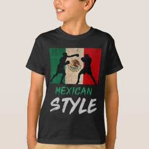 Mexican Boxing Style Mexico Pride Patriotic Mens B T-Shirt